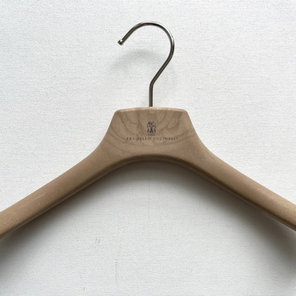 Bruno Cucinelli Kids Clothing Hanger Faux Wood 12" x 9" - Picture 1 of 4